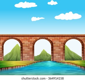 over bridge images clipart