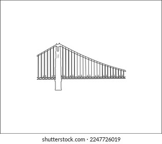  The bridge over the river looks very beautiful