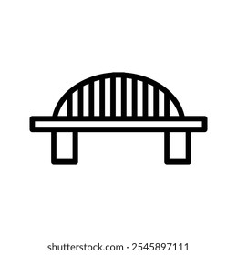 Bridge over the river,bridge icon vector