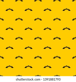 Bridge pattern seamless vector repeat geometric yellow for any design