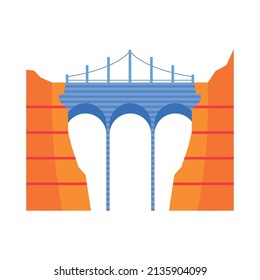 bridge in peaks scene icon
