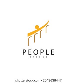 Ilustración vectorial del icono del logotipo de Bridge People