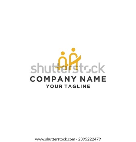 bridge people logo icon vector  illustration