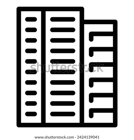 Bridge place icon outline vector. Art monument. Opera skyline