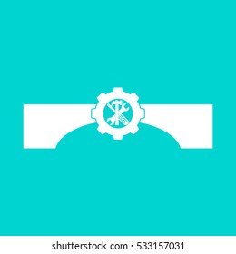 bridge repair, vector icon