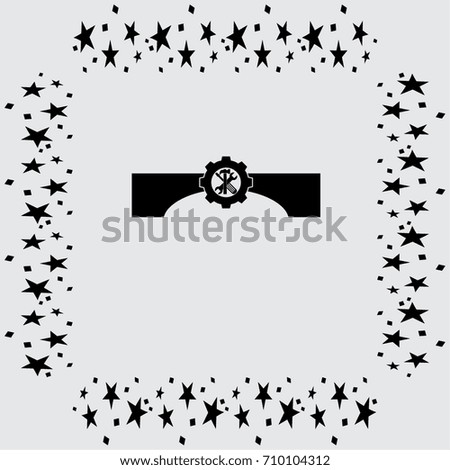 bridge repair vector icon