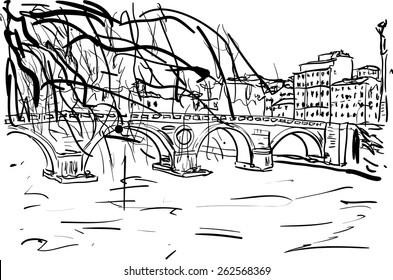 bridge in Rome