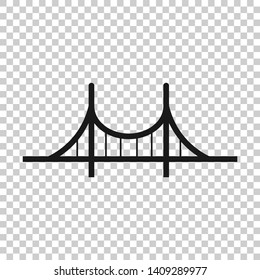 Bridge sign icon in transparent style. Drawbridge vector illustration on isolated background. Road business concept. - Powered by Shutterstock - Get 15% off with code: PIKWIZARD15