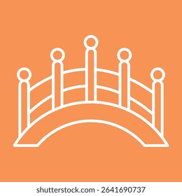 Bridge sign symbol vector flat icon
