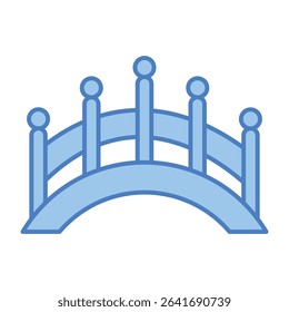 Bridge sign symbol vector flat icon