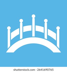 Bridge sign symbol vector flat icon