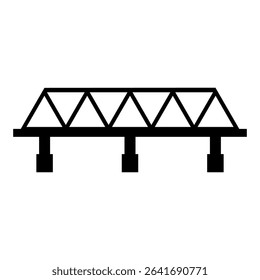 Bridge sign symbol vector flat icon
