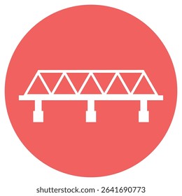 Bridge sign symbol vector flat icon