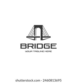 Puente simple logotipo moderno. Adecuado para su necesidad de diseño, logotipo, ilustración, animación, etc.