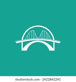 bridge simple modern logo vector
