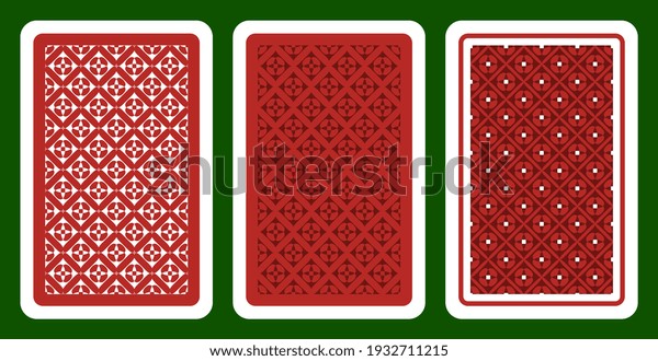 Bridge size playing card backside template for\
any tabletop game. Abstract flowers simple motif pattern, geometric\
floral design, digital illustration. Simplicity concept, original\
flat style ornament