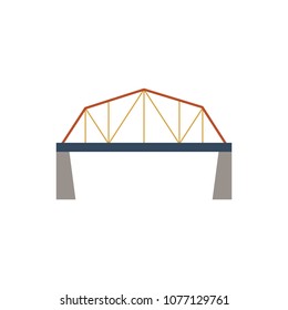 Bridge, suspension, rope icon vector image.Can also be used for building and landmarks . Suitable for mobile apps, web apps. Vector illustration.