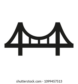 Bridge, suspension, rope icon vector image.Can also be used for building and landmarks . Suitable for mobile apps, web app. Flat design