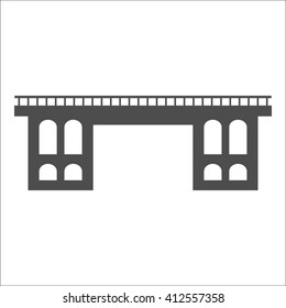 Bridge, suspension, rope icon vector image.Can also be used for building and landmarks . Suitable for mobile apps, web apps.