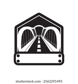 Bridge symbol logo icon design vector illustration