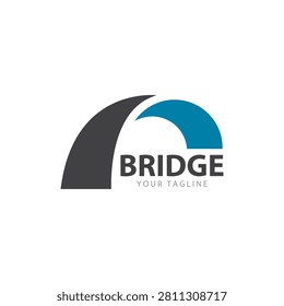 bridge symbol. bridge logo icon. bridge sign. simple minimalist logo illustration design.
