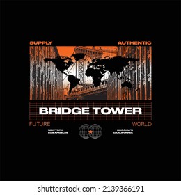 bridge tower simple vintage fashio
