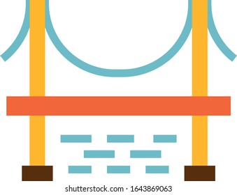 Puente - Conjunto de iconos de transporte. Ilustración vectorial plana de alta calidad para sitio web y aplicación móvil.