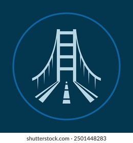 Bridge trendy icon crafty abstract vector illustration qualified artwork beautiful design.eps