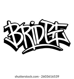 bridge urban graffiti tag black street art drawing vector illustration template design