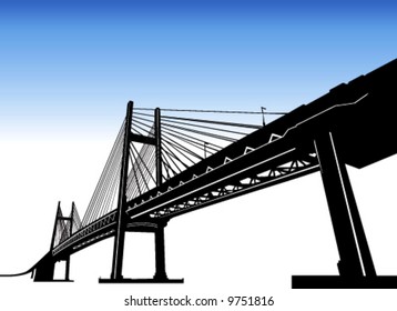 7,112 Suspension bridge Stock Vectors, Images & Vector Art | Shutterstock