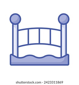 Bridge vector design, isolated on white background