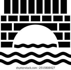 Bridge Vector Icon Design Illustration