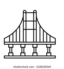Bridge Vector Icon Fully Editable

