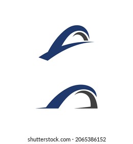 Bridge vector icon illustration design template