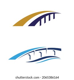Bridge vector icon illustration design template
