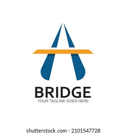 Bridge vector icon illustration design template