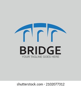 Bridge vector icon illustration design template