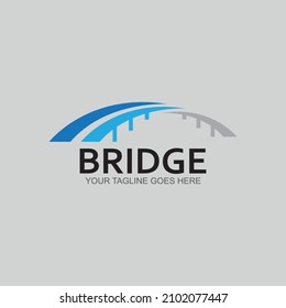 Bridge vector icon illustration design template