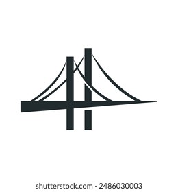 Plantilla de diseño de ilustración de Vector de puente
