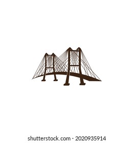 Bridge vector icon illustration logo design