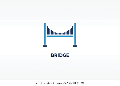 BRIDGE Vektor, Symbol oder Logo-Zeichen einzelne Symbolgrafik