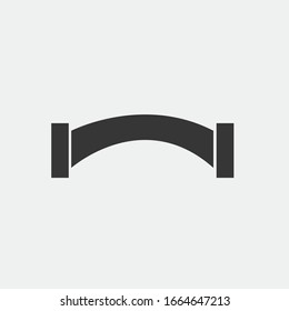 bridge vector icon river construction