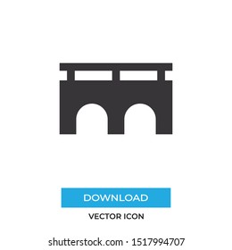 Bridge vector icon, simple sign for web site and mobile app.
