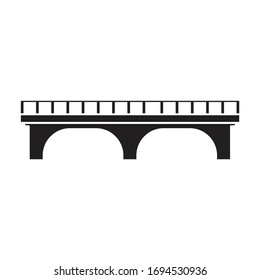 Bridge vector icon.Black vector icon isolated on white background bridge.