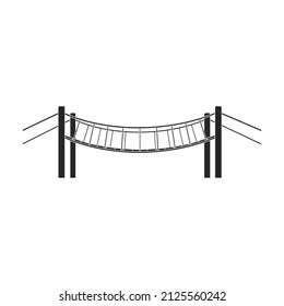 Bridge vector icon.Black vector icon isolated on white background bridge.