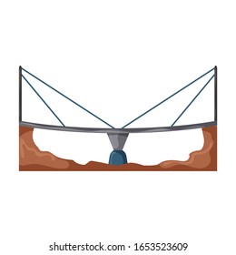 Bridge vector icon.Cartoon vector icon isolated on white background bridge.