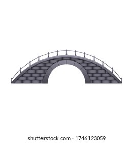 Bridge vector icon.Realistic vector icon isolated on white background bridge.
