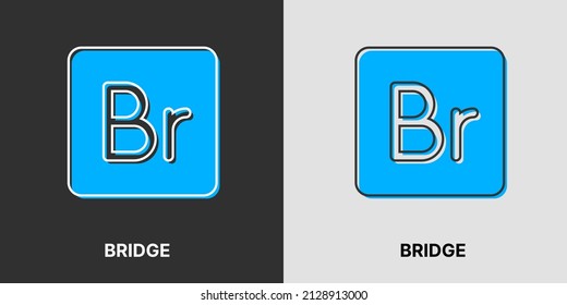 Bridge vector icons. Bridge symbol collection