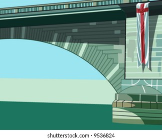 Bridge Vector Illustration