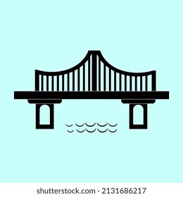 Bridge-Vektorgrafik, perfekt für Karten, Symbole, Broschüren, Poster, Maskottchen usw.